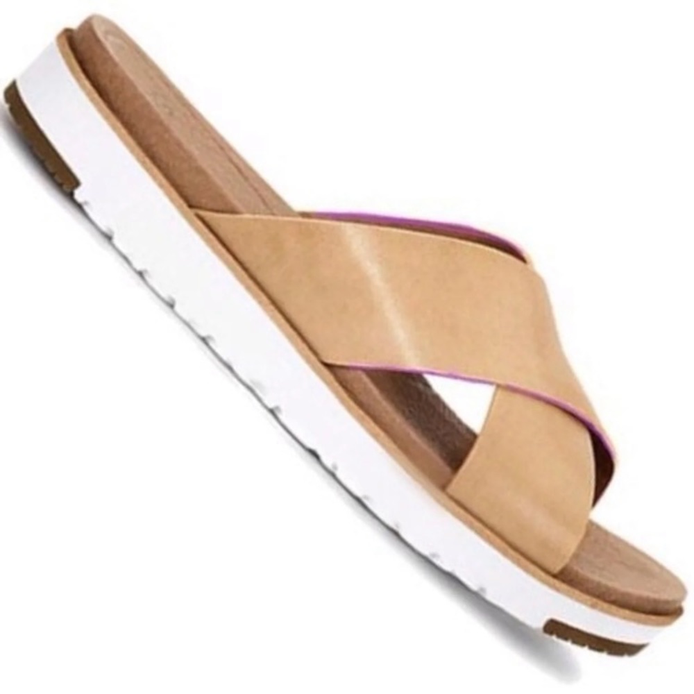 UGGS cross strap KARI flat sandals 10.5/41 GUC